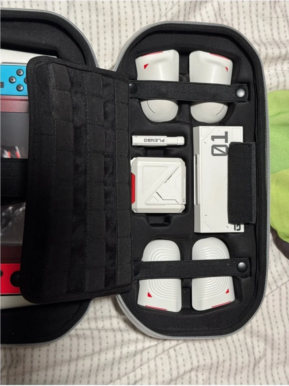Portable White Electronics Carry Case